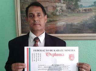 Shihan Ricardo tem quatro décadas de serviços  prestados ao karate. Foto: Divulgação