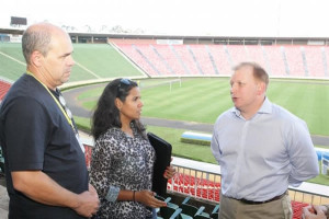 Diretores da Irlanda em visita ao complexo do Parque do Sabiá. Foto: Divulgação