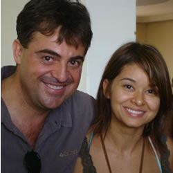 Silene Pereira Silva, aniversariante de amanhã, ao lado do marido Edson Trebeschi