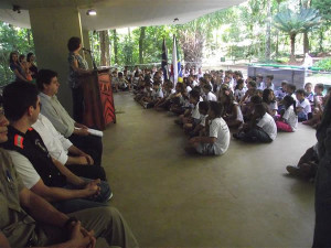 Lançamento do projeto Agente Ambiental Mirim no mês de março de 2013. Foto: arquivo