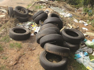 Estima-se que, anualmente, sejam descartados mais de 9 milhões de pneus no estado. Foto: Divulgação