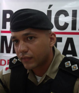 Tenente Lins, do 53º Btl. de Polícia Militar. Foto: Gazeta do Triângulo