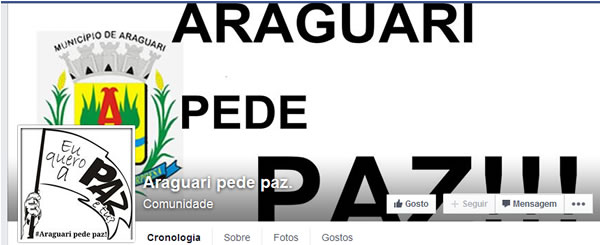 araguari pede paz