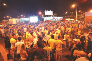 Cinco pessoas foram presas e três menores apreendidos após jogo do Brasil. Foto: Gazeta do Triângulo