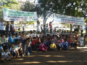 Evento reuniu a comunidade escolar da cidade. Foto: Gazeta do Triângulo