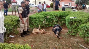 O homicídio ocorreu nas proximidades da sede da PC, em Araguari. Foto: Gazeta do Triângulo