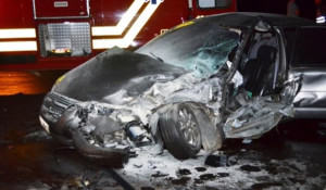 Acidente aconteceu um trevo da BR-365. Foto: Divulgação