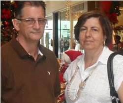 Agnaldo e a esposa Suliene Costa Abranches Machado, aniversariante do dia 7