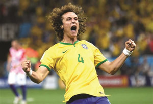 Novo herói da torcida, David Luiz será o capitão na semifinal.Foto: Divulgação