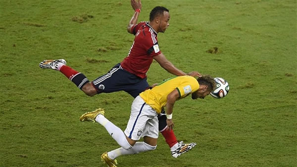 Mesmo com lesão de Neymar, colombianos receberam prêmio por ‘jogo limpo’. Foto: Divulgação