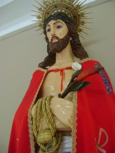 A imagem do Bom Jesus da Cana Verde compõe a Paróquia instalada ainda no vilarejo Brejo Alegre no ano de 1864, que depois de tornou Araguari. Foto: Arquivo Público Municipal