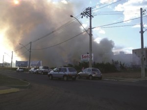 Um incêndio foi registrado na tarde de segunda-feira no local. Foto: Gazeta do Triângulo
