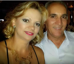 Creusmar Sena Pereira, aniversariante do dia 10, ao lado do marido Tubertino Sena