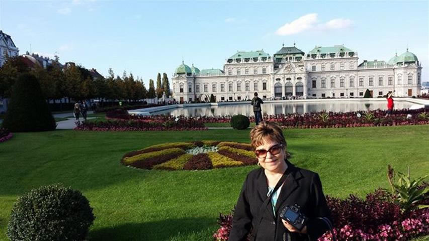 Em Viena – Capital da Áustria, centro político e cultural do país – Vanda se encanta com tanta maravilha