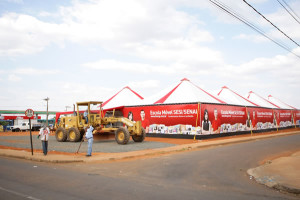A preparação do local foi viabilizada pela Prefeitura de Uberlândia. Foto: SECOM