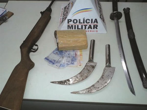 Os materiais supostamente utilizados na ação foram encontrados. Foto: O Regional