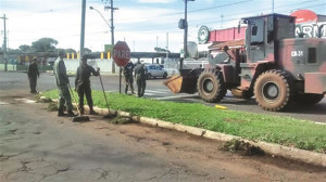 Trechos das avenidas Bahia, Brasil e Batalhão Mauá estão recebendo nova pavimentação asfáltica. Foto: Divulgação
