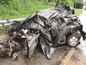 Condutor do Gol era de São Paulo e faleceu no local. Foto: Divulgação