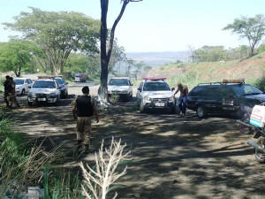 Crime de latrocínio aconteceu às margens da BR-050, proximidades da Arpasa. Foto: Gazeta do Triângulo