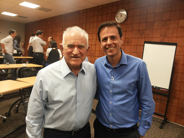 Presidente do Conselho Administrativo do Grupo Algar, Luiz Alberto Garcia e o presidente do Cojem, Frederico Prudente