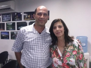  Arley Silvério e Maria Ilce de Oliveira, presidente da Fundamig. Foto: Divulgação