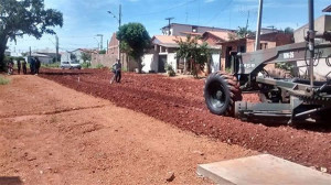 Batalhão Mauá iniciou serviço de terraplanagem na manhã de ontem. Foto: Divulgação