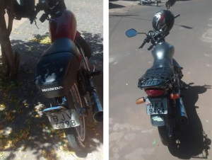 Motocicletas foram recuperadas após ataque no município. Fotos: PM