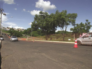 Trânsito fica parcialmente interrompido até que a situação seja controlada. Foto: Gazeta do Triângulo