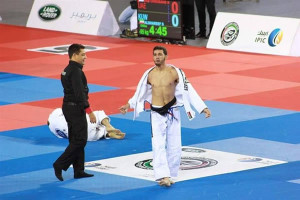 O araguarino em ação no Abu Dhabi Open.  Foto: Divulgação