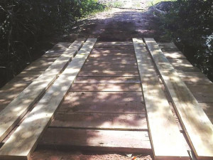 Recuperação de ponte alivia dificuldades de moradores na zona rural. Foto: Divulgação