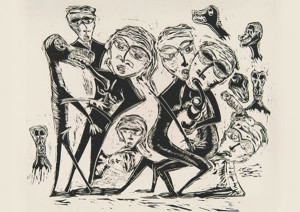 A exposição é composta por 22 xilogravuras, que pretendem inserir os visitantes a um expressionismo dinâmico