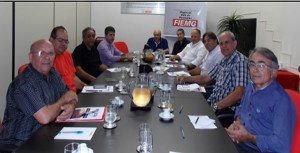Presidentes dos Sindicatos da Regional durante o planejamento para o ano de 2015. Foto: Divulgação