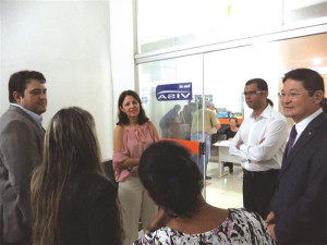 A vistoria foi realizada pelo Promotor Valter Shigueo Moryama (à direita). Foto: Divulgação