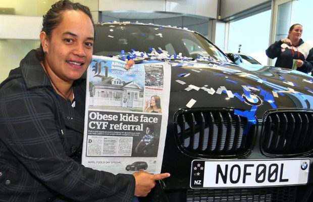 Tiaana Marsh chegou cedo à concessionária e ganhou BMW Série 1