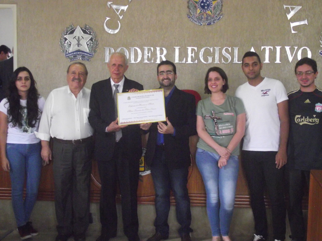 Homenagem contou com a presença de vereadores, familiares, membros da Loja Maçônica e Equipe Jornal Gazeta do Triângulo