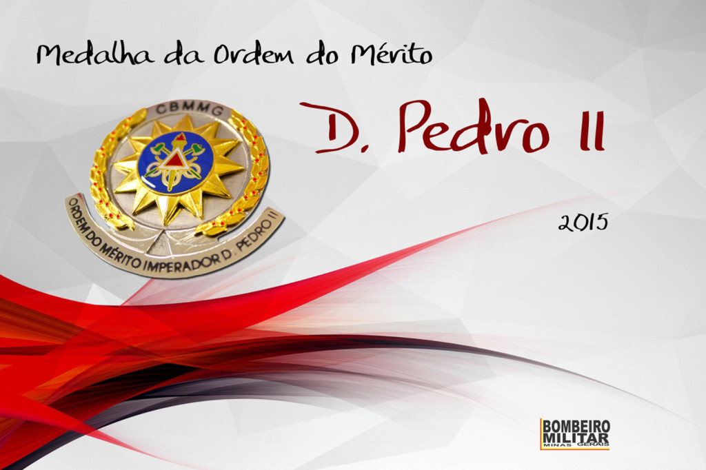 Medalha da Ordem Imperador Dom Pedro II, a mais alta comenda conferida pelo Corpo de Bombeiros Militar de Minas Gerais