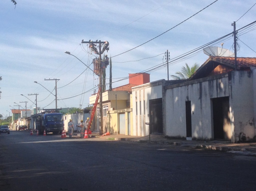 Rua Mauro Cunha foi uma das ruas a receberem a manutenção programada
