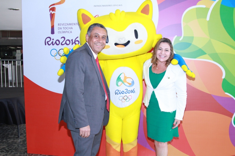Prefeito Gilmar Machado participou do evento de apresentação da Tocha Olímpica em Brasília