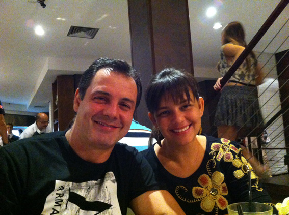 Christiane Assunção da Cunha aniversariante do dia 23, com marido Julio Cesar Pereira da Cunha