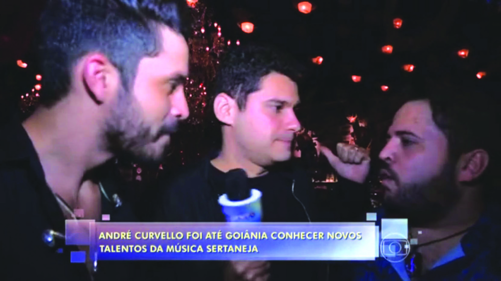 Dupla araguarina Dyogo e Deluca participou de reportagem do programa “Encontro com Fátima Bernardes”