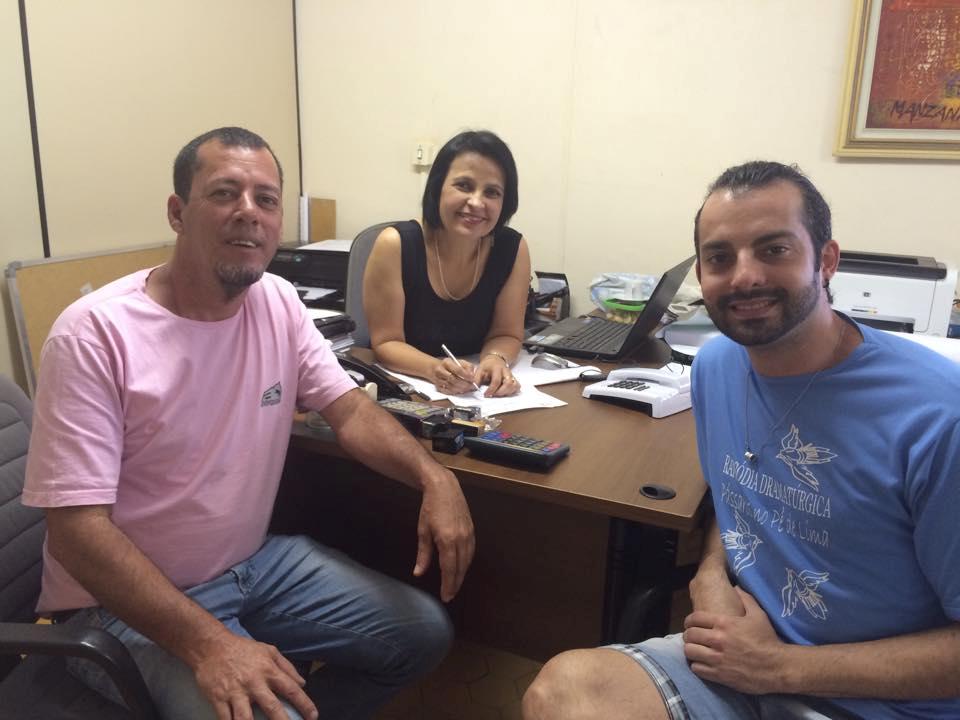 João Batista Cardoso (Coordenador do Projeto), Janine Pereira de Sousa Alarcão (vice-presidente da Faec) e R. Salviano (Produtor Executivo).