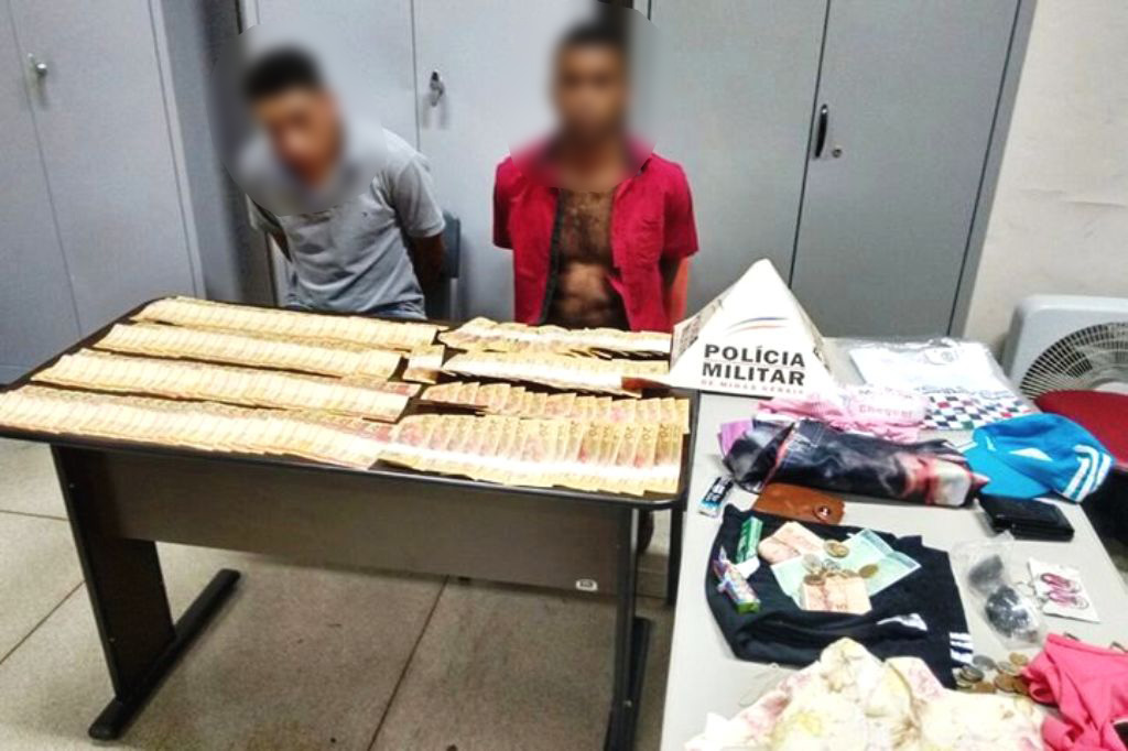 Material apreendidos com os autores ** Divulgação 