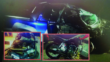 Veículos bateram de frente na 050 ** PRF 