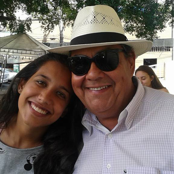 Cláudio e a filha Bárbara