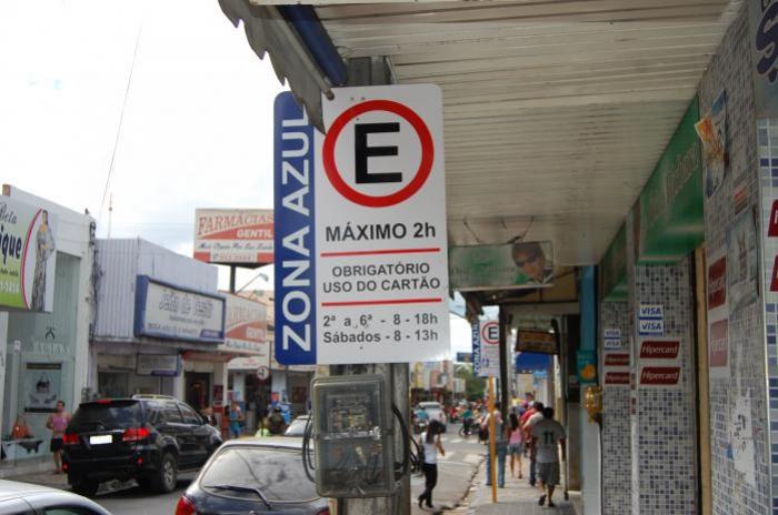 A Zona Azul irá funcionar das 8 às 18h, de segunda à sexta-feira, e das 8 às 13h aos sábados