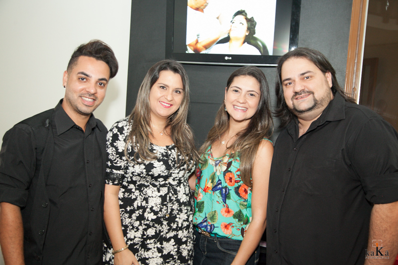 Elvis Silvaro, Keila Miranda, Tatiana Zago e Franck Leão – Foto: Kaká Fotografias