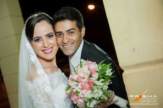 Marcos Paulo Rodrigues, aniversariante do dia 13 com a esposa Denise