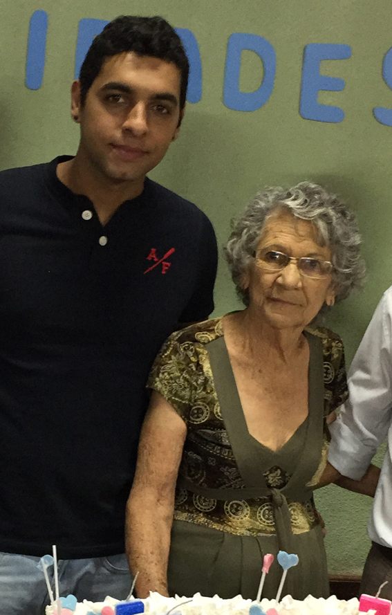 Messias M. J. Borges aniversariante do dia 21 ao lado do neto Saulo Borges