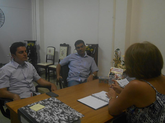 Reunião entre vereadores e a secretária Márcia Sakai na semana passada