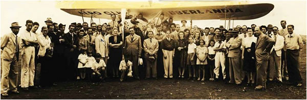 Outra imagem do Aero Clube de Uberlândia, fundado por Tito Teixeira em 1938. Foto: Divulgação